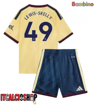 Arsenal Myles Lewis-Skelly #49 Terza Maglia Bambino 2026-27 Manica Corta (+ Pantaloni corti)